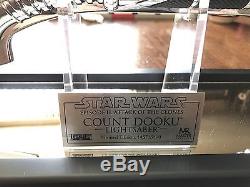 Rare Star Wars Master Replicas Count Dooku 11 Lightsaber 1457/3500
