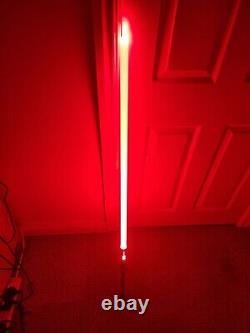 Red Lightsaber And Silver Metal Handle