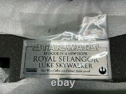 Royal Selangor Star Wars Pewter Lightsaber Document Holder Artist Proof