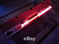 SITH RED LED Anakin removable remove-able lightsaber hasbro forcefx nt master