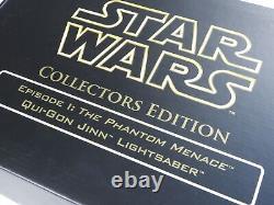 STAR WARS Master Replicas Qui-Gon Jinn EP 1 Lightsaber SW-151CE Collectors Editi