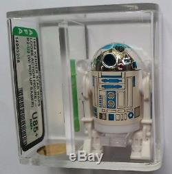 STAR WARS POTF R2-D2 With POP-UP LIGHT SABER AFA U85+ GOLD! ALMOST A U90! RARE MOC