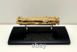 SW-315 Star Wars Master Replicas. 45 Lightsaber Replica GOLD Darth Sidious