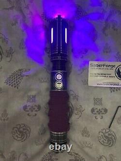 SaberForge Sentinel Lightsaber 12W Purple Base Lit CHAMPION TIER