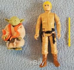 Star Wars 1980 Yoda Luke Skywalker Action Figure Cardback rob, snake light saber