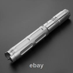 Star Wars Combat Lightsaber Baselit Custom No. 131 FX RGB Silver Hilt Replica