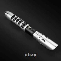 Star Wars Combat Lightsaber RGB Baselit Custom No. 109 Black & Silver Replica