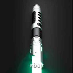 Star Wars Combat Lightsaber RGB Baselit Custom No. 109 Black & Silver Replica