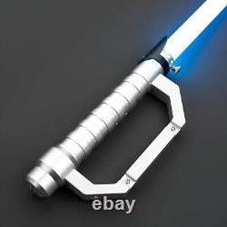 Star Wars Combat Lightsaber RGB Baselit Custom No. 134 Cutlass Silver Replica