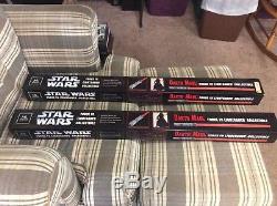 Star Wars Darth Maul Force FX Replica Lightsaber Collectible Both Unplayed
