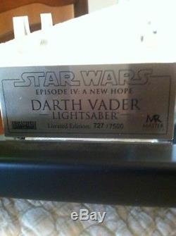 Star Wars Darth Vaders Light saber Replica Prop By Master Replica #727 of 7500