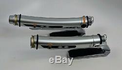 Star Wars Disneyland Galaxy's Edge AHSOKA TANO Lightsabers + TWO Blades Gift Set