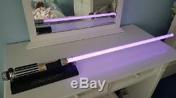 Star Wars Force FX Master Replicas Lightsaber Mace Windu with stand (2005)
