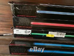Star Wars Force Fx Lightsaber Lot Rey Darth Vader Luke Blue Green