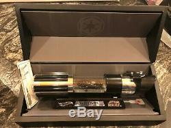 Star Wars Hot Wheels SDCC Exclusive Darth Vader Car Light Saber and Trench Run