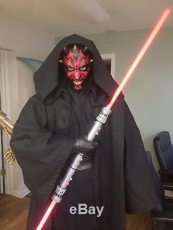 Star Wars Life Size Darth Maul With Lightsaber And Sith Robe Full Size Prop