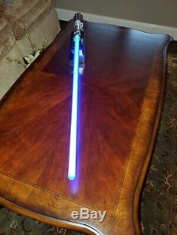 Star Wars Light Saber- Force FX & Stand 2005 Master Replicas Sounds Blue Light