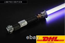 BY DHL Gift Lightsaber Star Wars Replica Fx Force Metal Dueling Metal RGB Props 