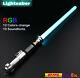 Star Wars Luke Skywalker Lightsaber Rgb 12 Colors 10 Soundfont Silver Metal Hilt