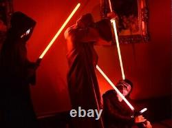 Star Wars Luke Skywalker Lightsaber RGB 12 Colors 10 Soundfont Silver Metal Hilt