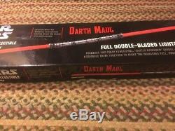 Star Wars Master Replicas Darth Maul Double Bladed Light Saber New Unopened Box
