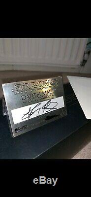 Star Wars Master Replicas Darth Maul Lightsaber signature edition