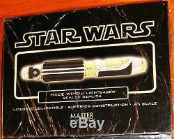 Star Wars Master Replicas Mace Windu Lightsaber Episode II AOTC. 45 Scale SW-302