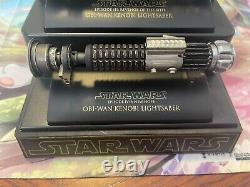 Star Wars Master Replicas Obi-Wan Kenobi & Anakin Mini Lightsaber. 45 Scaled Set