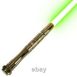 Star Wars Metal FX RGB Lightsaber Fast UK Shipping Gold Chrome Lightsaber