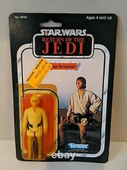 Star Wars ROTJ Luke Skywalker Figure 1983 Kenner 65-Back MOC Unopened