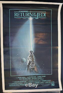 Star Wars Return Of The Jedi Original 1-sheet -1983 Light Saber Folded (C-7)