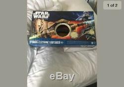 Star Wars Spinning Electronic Light Sabre Never Been Opened
