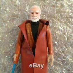 Star Wars Vintage Kenner 1977 Obi-Wan Kenobi White Beard D Lettered Light Saber