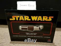 Star wars master replicas yoda. 45 scaled light saber replica with stand