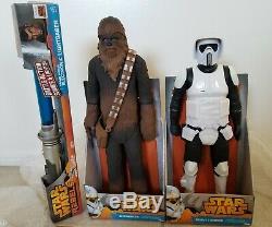 Stars Wars 18 Chewbacca, 18 Scout Trooper & Light Saber by Hasbro