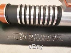 Stars Wars Light Saber Luke Skywalker Force Fx. 2005 Master Replicas. With Stand