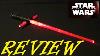 Toy Review Star Wars The Force Awakens Kylo Ren Electronic Lightsaber Bladebuilders Hasbro 2015