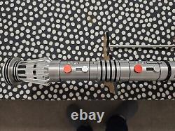 Two Saberforge Darth Maul Lightsabers/Hero Neopixel/Two Blades And Stand