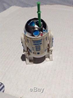 Vintage 1985 Star Wars Last 17 R2-D2 Figure + Original Pop up Lightsaber