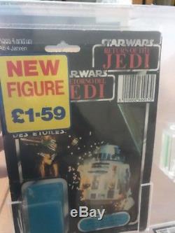 Vintage Star Wars Last 17 R2-D2 Pop Up Lightsaber Figure 80% Paint 80% Graded