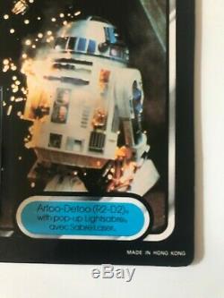 Vintage Star Wars Last 17 Tri Logo R2-D2 Popup Lightsaber CLIPPER MOC Unpunched