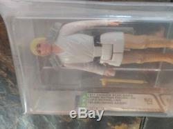 Vintage Star Wars Luke Skywalker DT double telescoping lightsaber AFA 80 COA