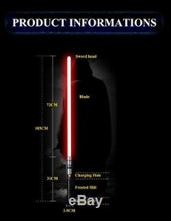 Y6 Phantom Star Wars Lightsaber Combat Training Light saber Metal Hilt RGB 100cm