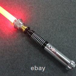 YDD Star Wars Luke Skywalker Lightsaber Silver Metal 16 Colors RGB Light Real Re