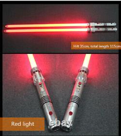 YDD Star Wars Replica Lightsaber Darth Maul Cosplay Silver Metal Red Light Prop