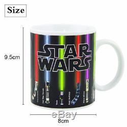 11oz Star Wars Lightsaber Céramique Couleur Chaleur Changeante Magic Mug Tasse À Café