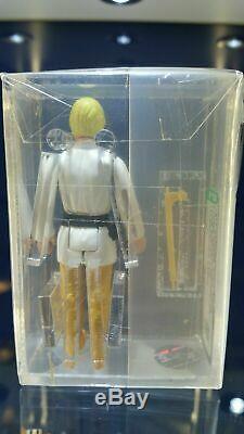 1977 Star Wars Luke Skywalker Farmboy Double Lightsaber Afa 85 Telescoping Nm +