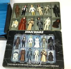1978 Star Wars Premier 21 Figure Ensemble Complet Original 12 Retour Luke Leia Avec Cas