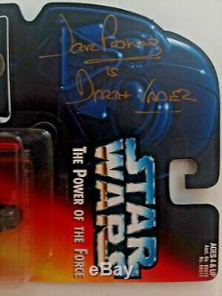 1995 Le Pouvoir De La Force De Star Wars - Figure De Long Sabre Lumineux De Darth Vader Autograph