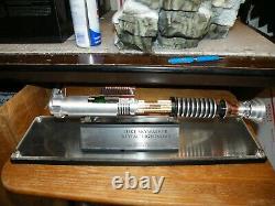 2011 Efx Star Wars Luke Skywalker Révéler Sabre Laser Rotj 335/1000 Œuvres Testées